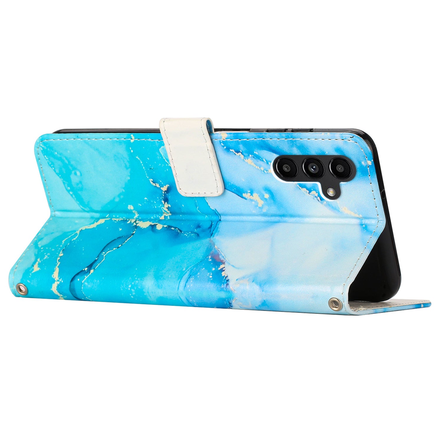 For Samsung Galaxy A24 4G Phone Wallet Case Marble Pattern PU Leather Stand Cover with Wrist Strap For Samsung Galaxy A24 4G Phone Wallet Case Marble Pattern PU Leather Stand Cover with Wrist Strap